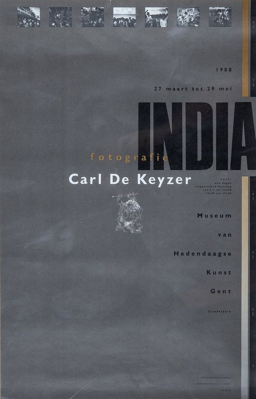 Cover tentoonstellingscatalogus Carl De Keyzer India, 1988, MHK.